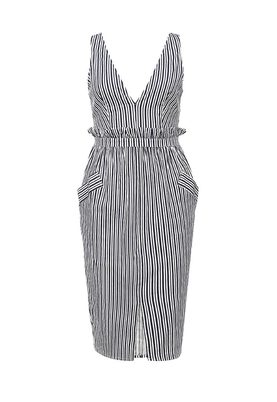 LOST INK  ADIA STRIPE PAPERBAG WAIST DRESS